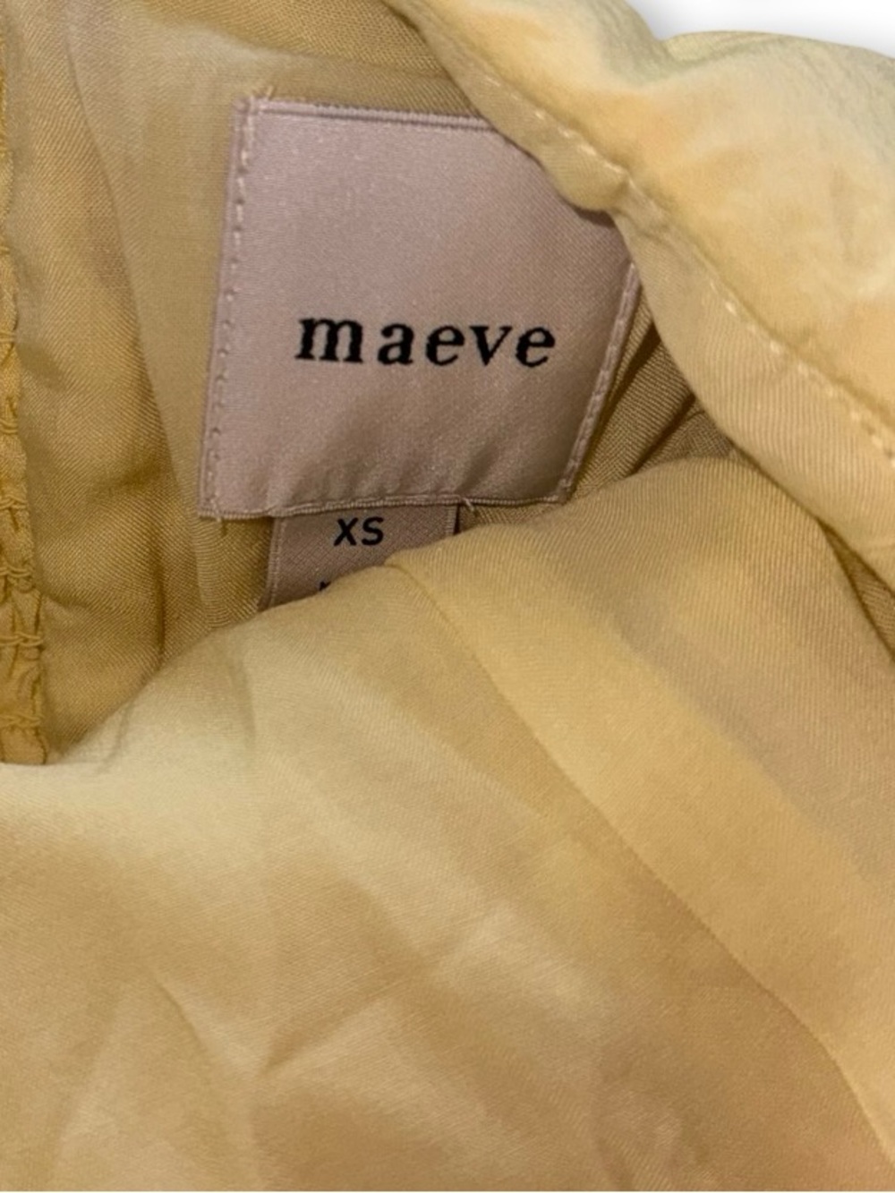 Maeve Pale Yellow Floral Spaghetti-Strap Mini Dress - Picture 3 of 4